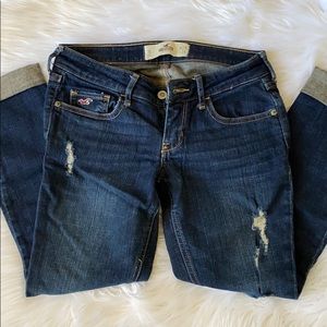 Lightly destroyed jeans
